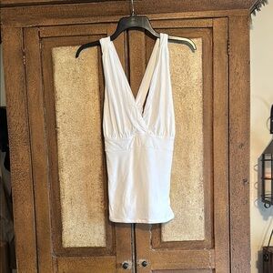White House Black Market White Tank Top